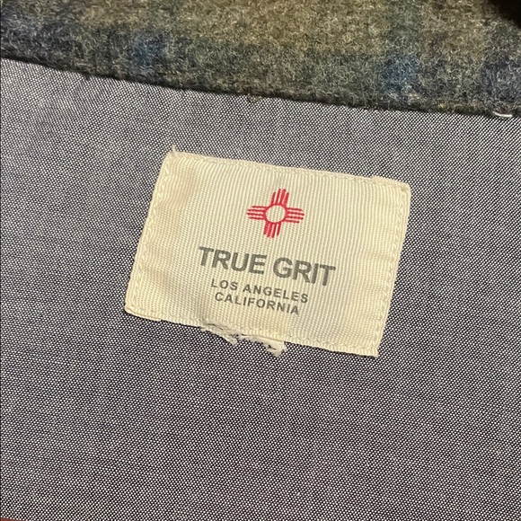 True Grit Green Plaid Shirt size L - Picture 3 of 3